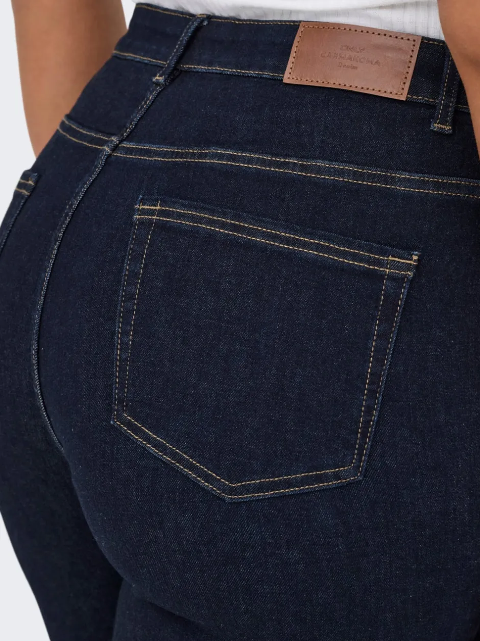 New CARWILLY Høj talje Wide leg fit Jeans Dame Jeans|Jeans