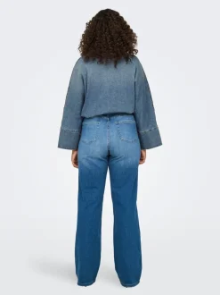 Best CARWILLY Høj talje Wide leg fit Jeans Dame Jeans|Jeans