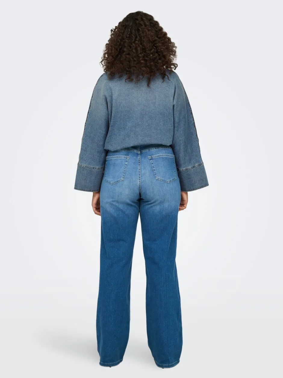 Best CARWILLY Høj talje Wide leg fit Jeans Dame Jeans|Jeans