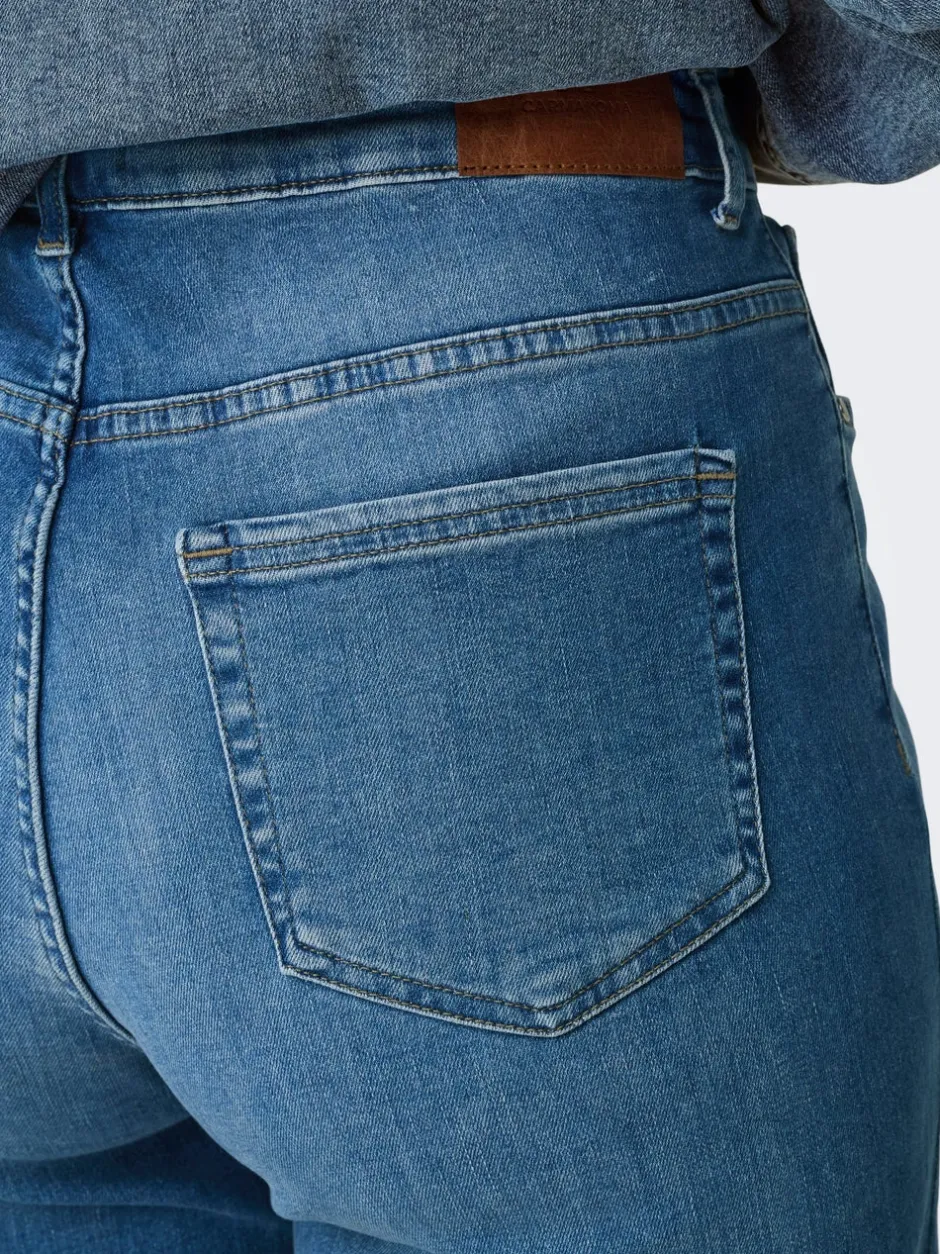 Best CARWILLY Høj talje Wide leg fit Jeans Dame Jeans|Jeans