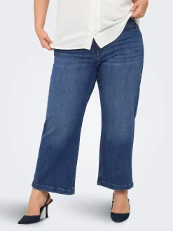 New CARWILLY Høj talje Wide leg fit Cropped Jeans Dame Jeans|Jeans
