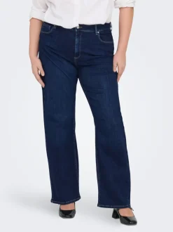 Clearance CARWILLY Høj talje Wide leg fit Jeans Dame Jeans|Jeans