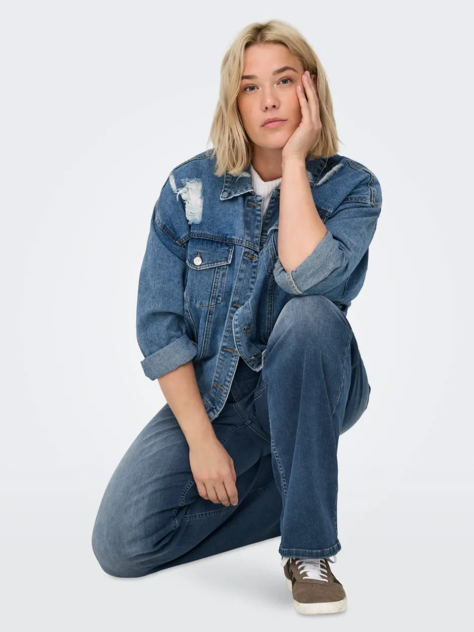 Discount CARWILLY Høj talje Wide leg fit Jeans Dame Jeans|Jeans