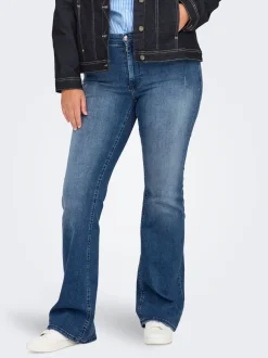 New CARWILLY Mellemhøj talje Flared fit Jeans Dame Jeans|Jeans