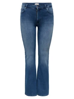New CARWILLY Mellemhøj talje Flared fit Jeans Dame Jeans|Jeans