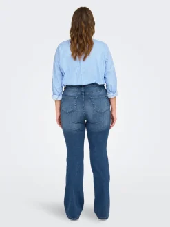 New CARWILLY Mellemhøj talje Flared fit Jeans Dame Jeans|Jeans
