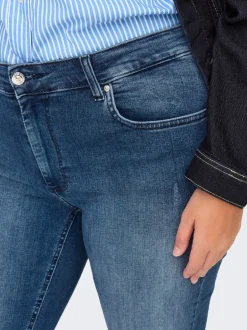 New CARWILLY Mellemhøj talje Flared fit Jeans Dame Jeans|Jeans