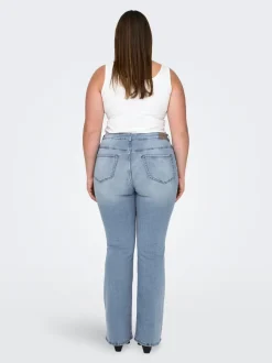 CARWILLY Mellemhøj talje Flared fit Jeans Dame Jeans|Jeans