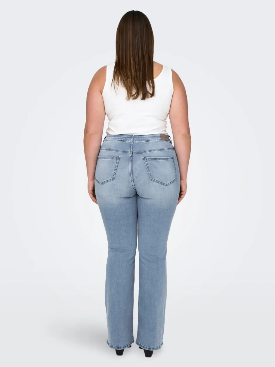 CARWILLY Mellemhøj talje Flared fit Jeans Dame Jeans|Jeans