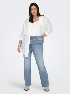 CARWILLY Mellemhøj talje Flared fit Jeans Dame Jeans|Jeans
