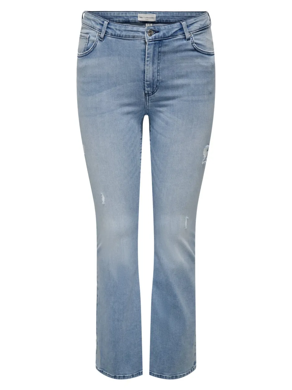 CARWILLY Mellemhøj talje Flared fit Jeans Dame Jeans|Jeans