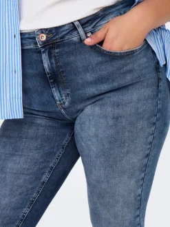 Best CARWILLY Mellemhøj talje Skinny fit Ankellængde Jeans Dame Jeans|Jeans