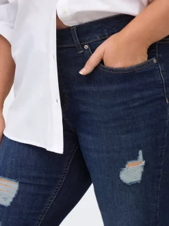 Online CARWILLY Mellemhøj talje Skinny fit Ankellængde Jeans Dame Jeans|Jeans