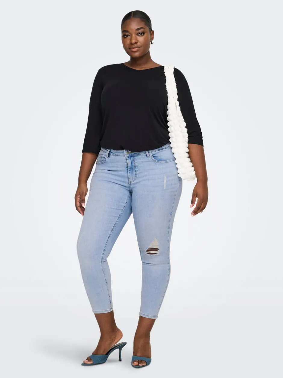 Hot CARWILLY Mellemhøj talje Skinny fit Ankellængde Jeans Dame Jeans|Jeans
