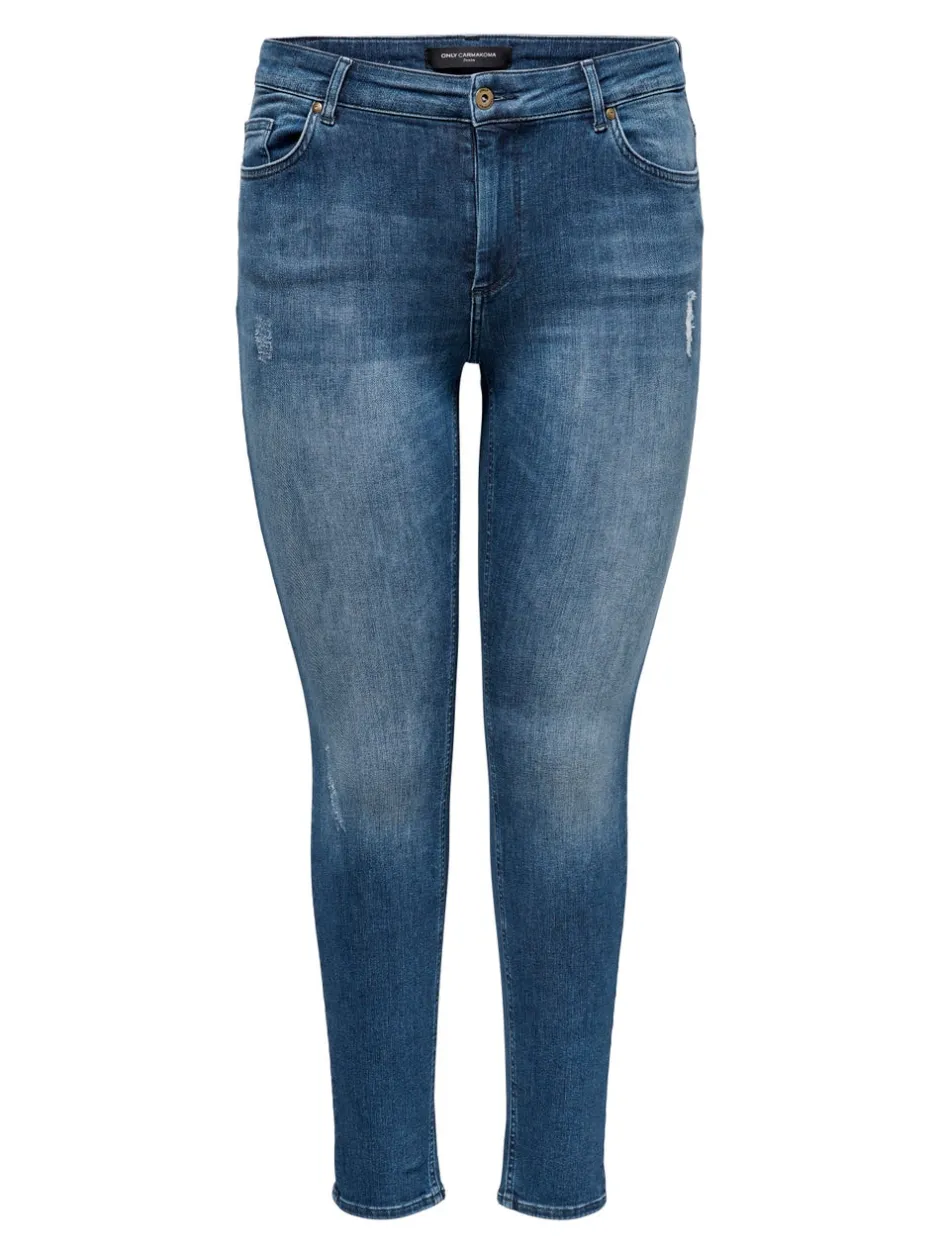 Outlet CARWILLY Mellemhøj talje Skinny fit Jeans Dame Jeans|Jeans