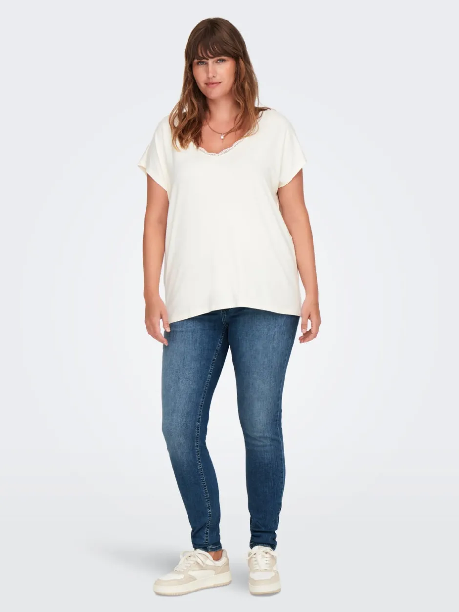 Outlet CARWILLY Mellemhøj talje Skinny fit Jeans Dame Jeans|Jeans