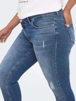 Sale CARWILLY Mellemhøj talje Skinny fit Ankellængde Jeans Dame Jeans|Jeans
