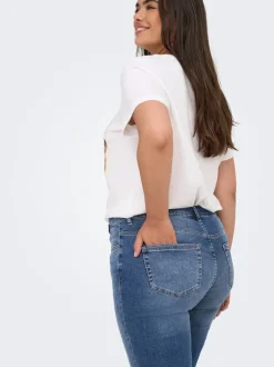 Sale CARWILLY Mellemhøj talje Skinny fit Ankellængde Jeans Dame Jeans|Jeans