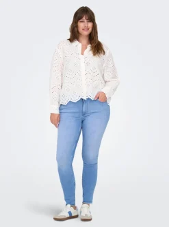 Discount CARWILLY Mellemhøj talje Skinny fit Ankellængde Jeans Dame Jeans|Jeans