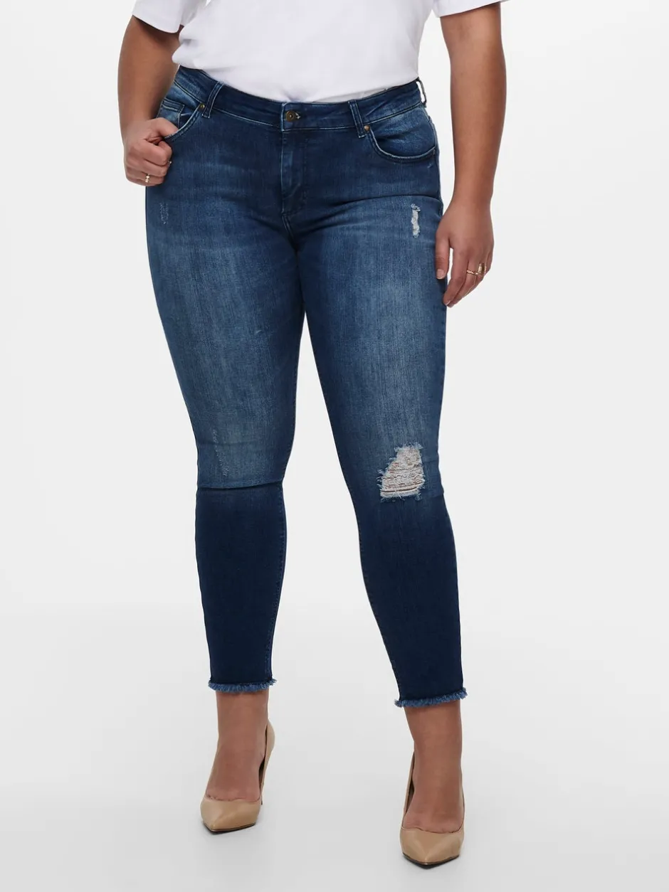 Sale CARWILLY Normal talje Skinny fit Ankellængde Jeans Dame Jeans|Jeans