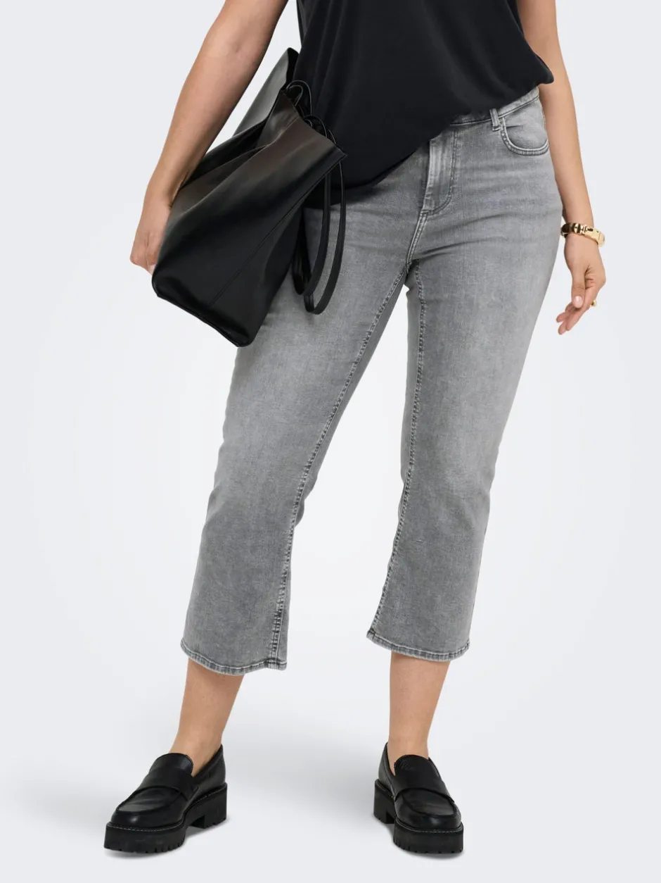 Outlet CARWILLY Sweet flared fit Cropped Jeans Dame Jeans|Jeans