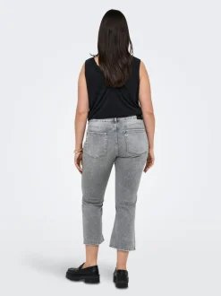 Outlet CARWILLY Sweet flared fit Cropped Jeans Dame Jeans|Jeans