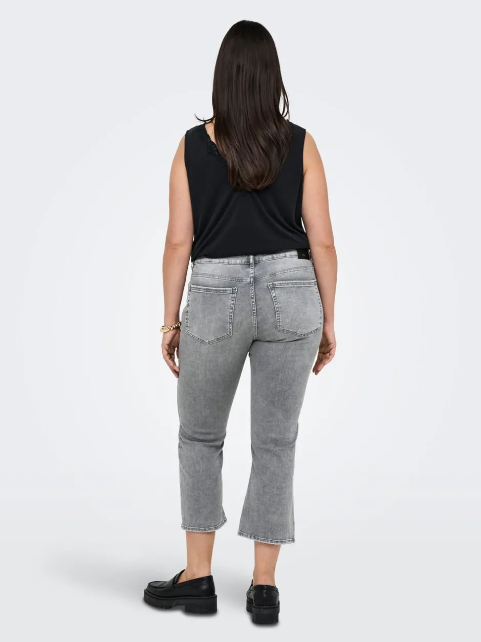 Outlet CARWILLY Sweet flared fit Cropped Jeans Dame Jeans|Jeans