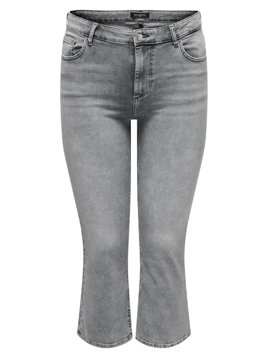Outlet CARWILLY Sweet flared fit Cropped Jeans Dame Jeans|Jeans