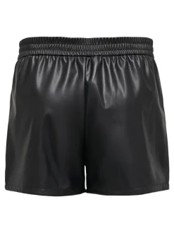Best JDYALAIA Mellemhøj talje Regular fit Imiterede lædershorts Dame Shorts