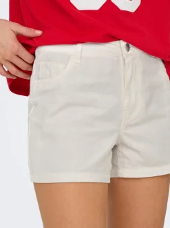 Outlet JDYANYA Mellemhøj talje Regular fit Denim-shorts Dame Shorts|Double Denim