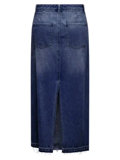New JDYBELLA Denim Denim-nederdel Lang nederdel Dame Nederdele|Denimnederdele