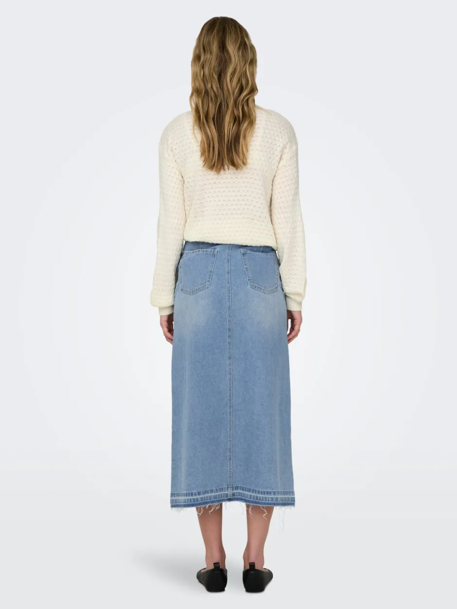 Online JDYBELLA Denim Denim-nederdel Midinederdel Dame Nederdele|Denimnederdele