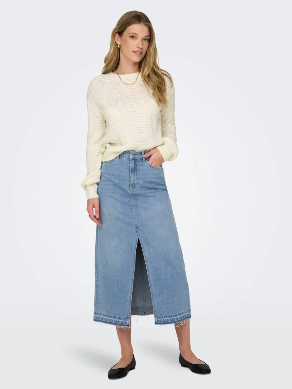 Online JDYBELLA Denim Denim-nederdel Midinederdel Dame Nederdele|Denimnederdele