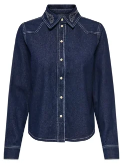 Hot JDYBELLA Denim-skjorte Dame Double Denim|Skjorter