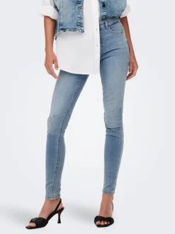 Sale JDYBLUME Mellemhøj talje Skinny fit Jeans Dame Jeans|Jeans