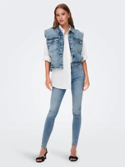Sale JDYBLUME Mellemhøj talje Skinny fit Jeans Dame Jeans|Jeans