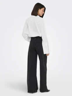 Outlet JDYCARINA Høj talje Wide leg fit Jeans Dame Jeans|Jeans