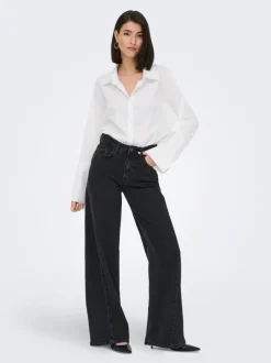 Outlet JDYCARINA Høj talje Wide leg fit Jeans Dame Jeans|Jeans