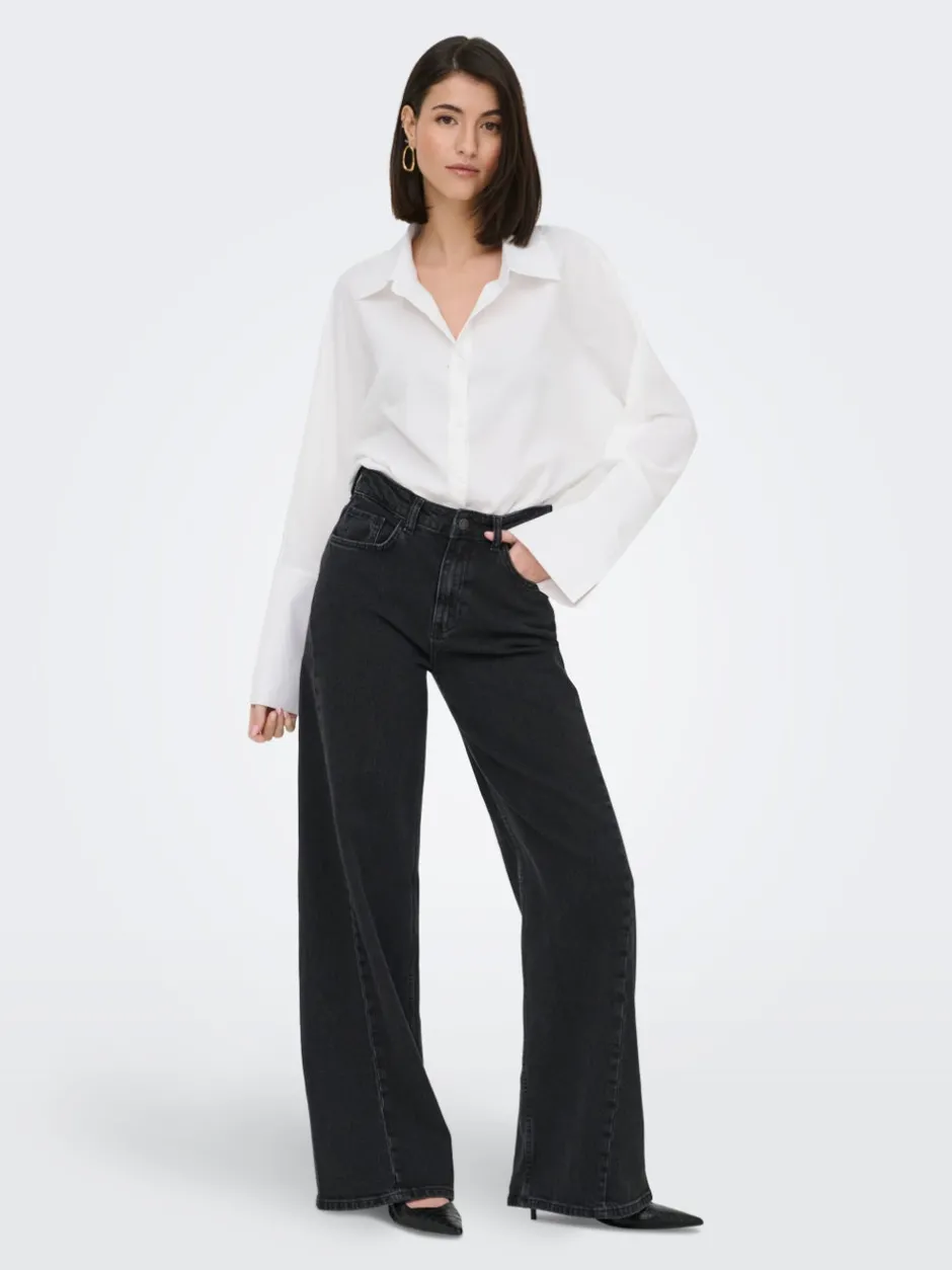 Outlet JDYCARINA Høj talje Wide leg fit Jeans Dame Jeans|Jeans