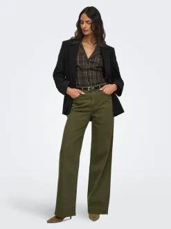Discount JDYCARINA Høj talje Wide leg fit Jeans Dame Jeans|Jeans