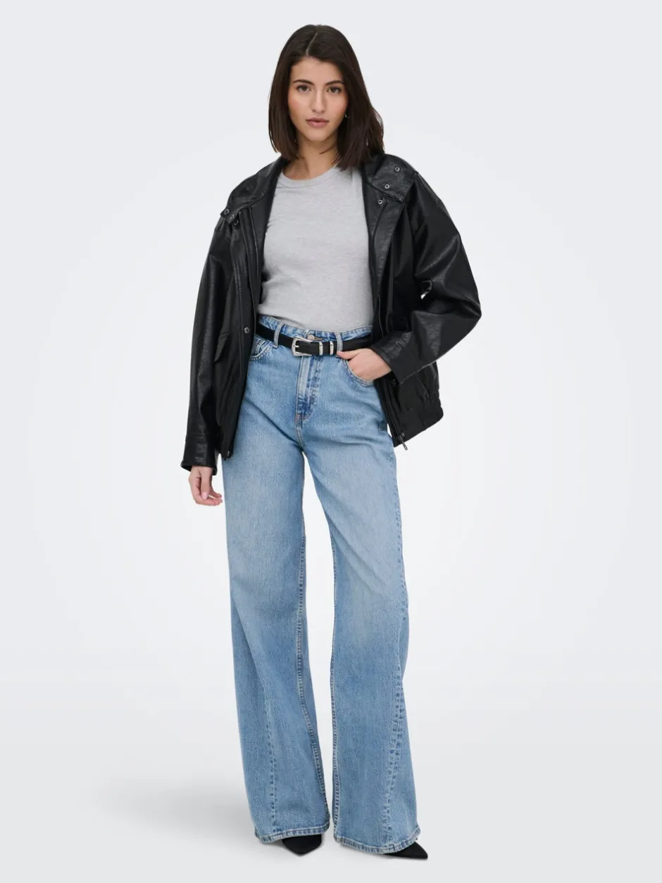 Best JDYCARINA Høj talje Wide leg fit Jeans Dame Jeans|Jeans