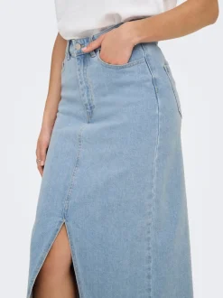 Outlet JDYDAKOTA Denim Denim-nederdel Midinederdel Dame Nederdele|Denimnederdele