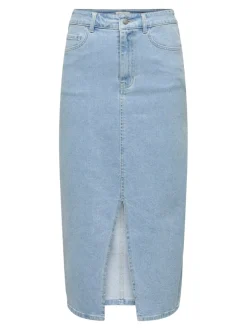 Outlet JDYDAKOTA Denim Denim-nederdel Midinederdel Dame Nederdele|Denimnederdele