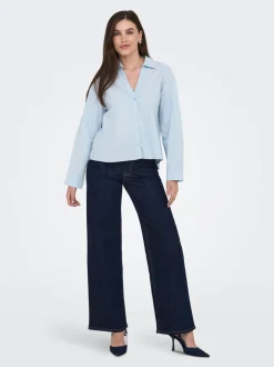 Outlet JDYFELINA-FINA Høj talje Wide leg fit Jeans Dame Jeans|Jeans