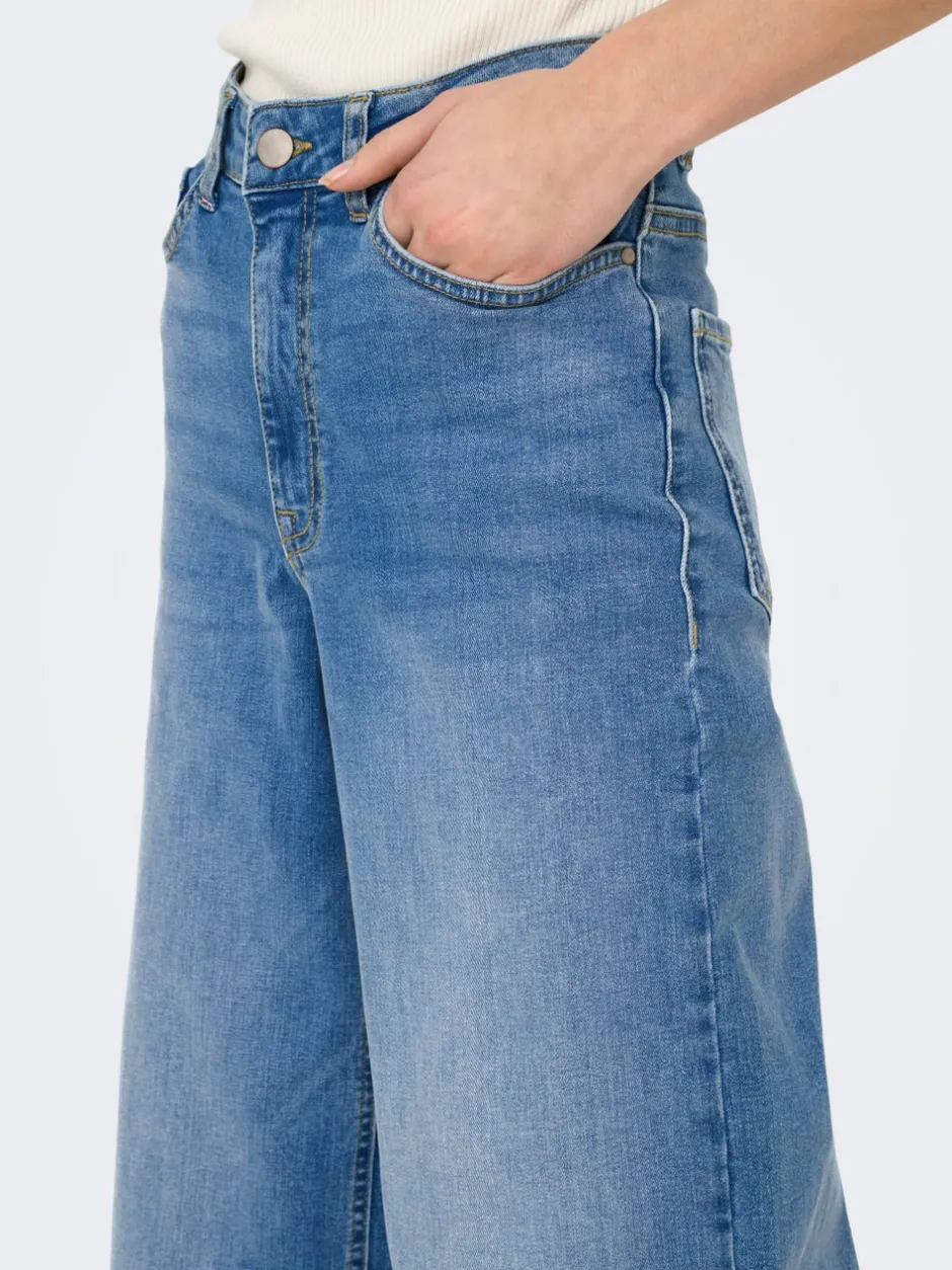 Discount JDYFELINA-FINA Høj talje Wide leg fit Jeans Dame Jeans|Jeans