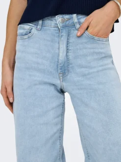 Discount JDYFELINA-FINA Høj talje Wide leg fit Jeans Dame Jeans|Jeans