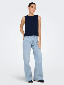 Discount JDYFELINA-FINA Høj talje Wide leg fit Jeans Dame Jeans|Jeans