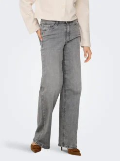 JDYFELINA-FINA Høj talje Wide leg fit Jeans Dame Jeans|Jeans
