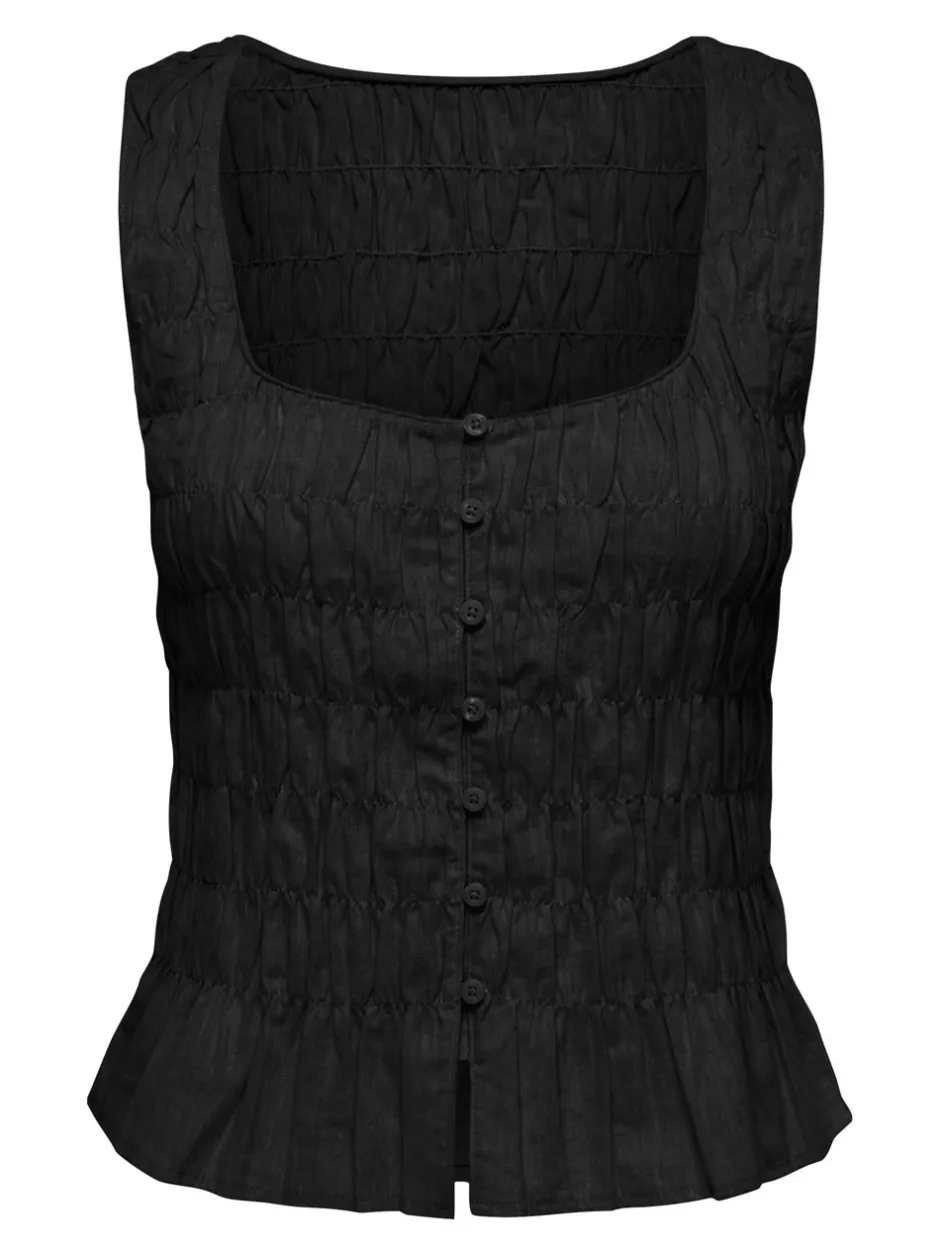 New JDYFENJA Hør Top Dame Toppe