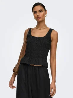 New JDYFENJA Hør Top Dame Toppe